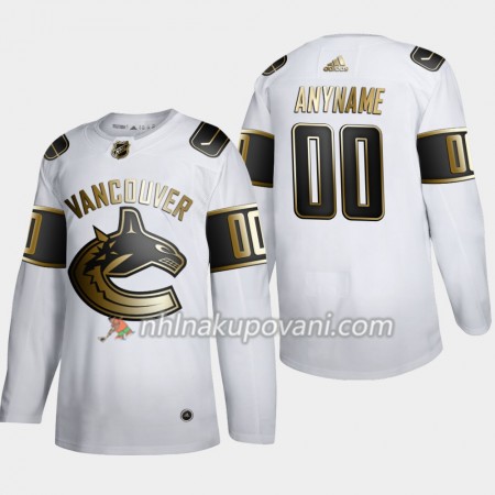 Vancouver Canucks Dresy med eget tryck Adidas 2019-2020 Golden Edition Bílá Authentic - Pánské Vancouver Canucks Dresy med eget tryck Adidas 2019-2020 Golden Edition Bílá Authentic - Pánské